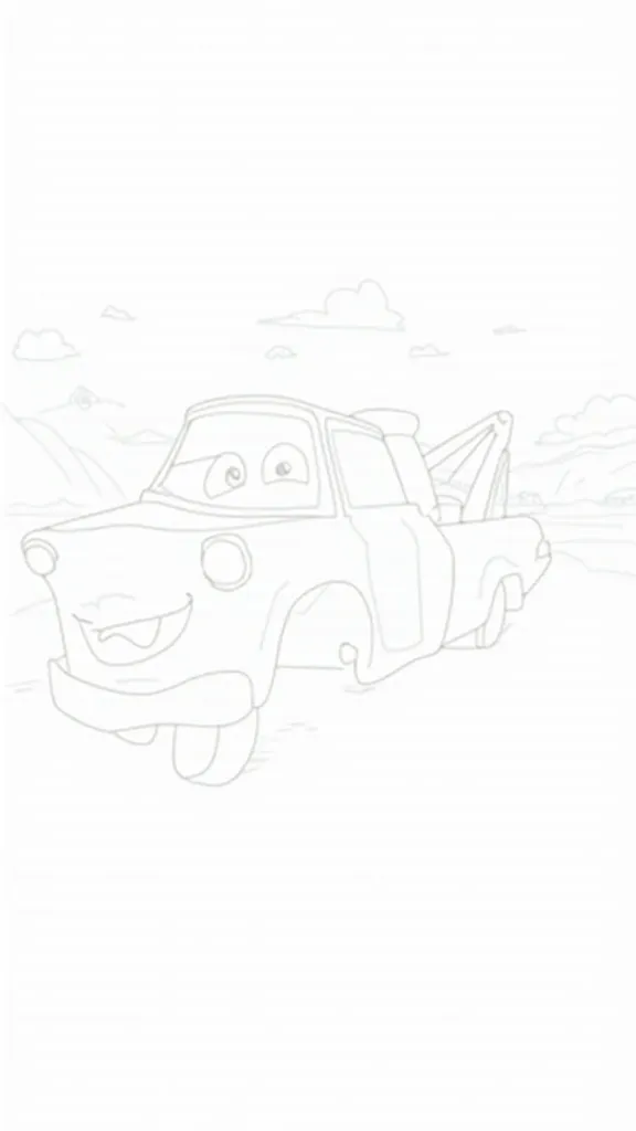 tow mater coloring pages